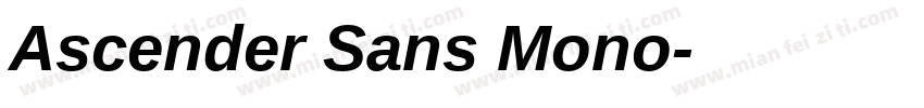 Ascender Sans Mono字体转换